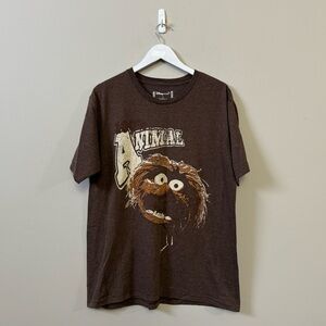 The muppets Disney store Animal brown short sleeve unisex graphic t-shirt